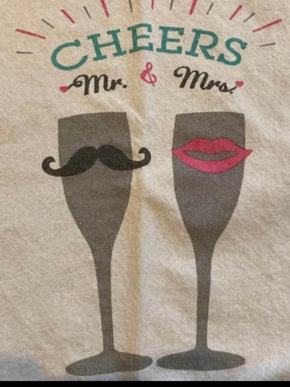 Mr & Mrs Dish Towel Set of 4